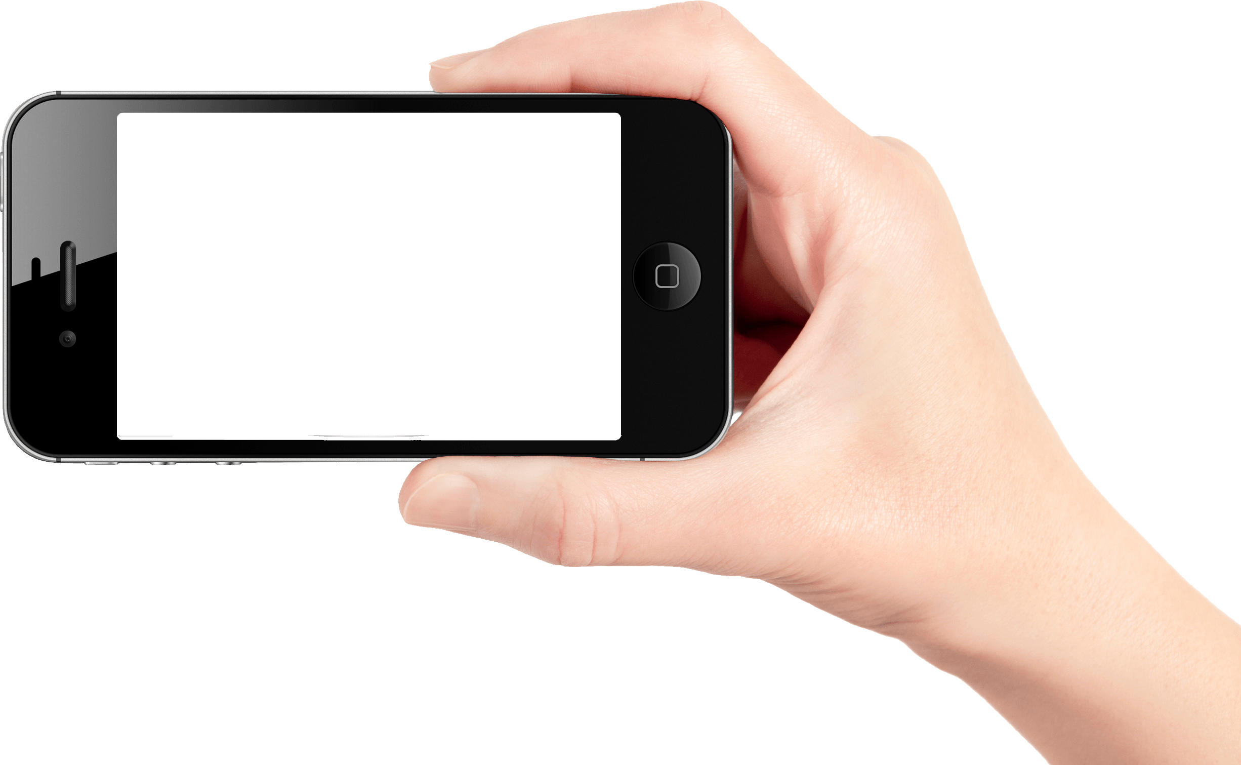 Hånd som holder svart smarttelefon-mockup Bakgrunner