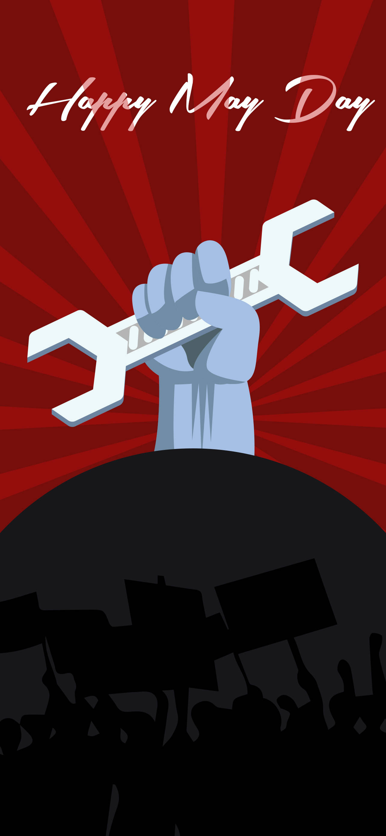 Happy May Day Bakgrunner
