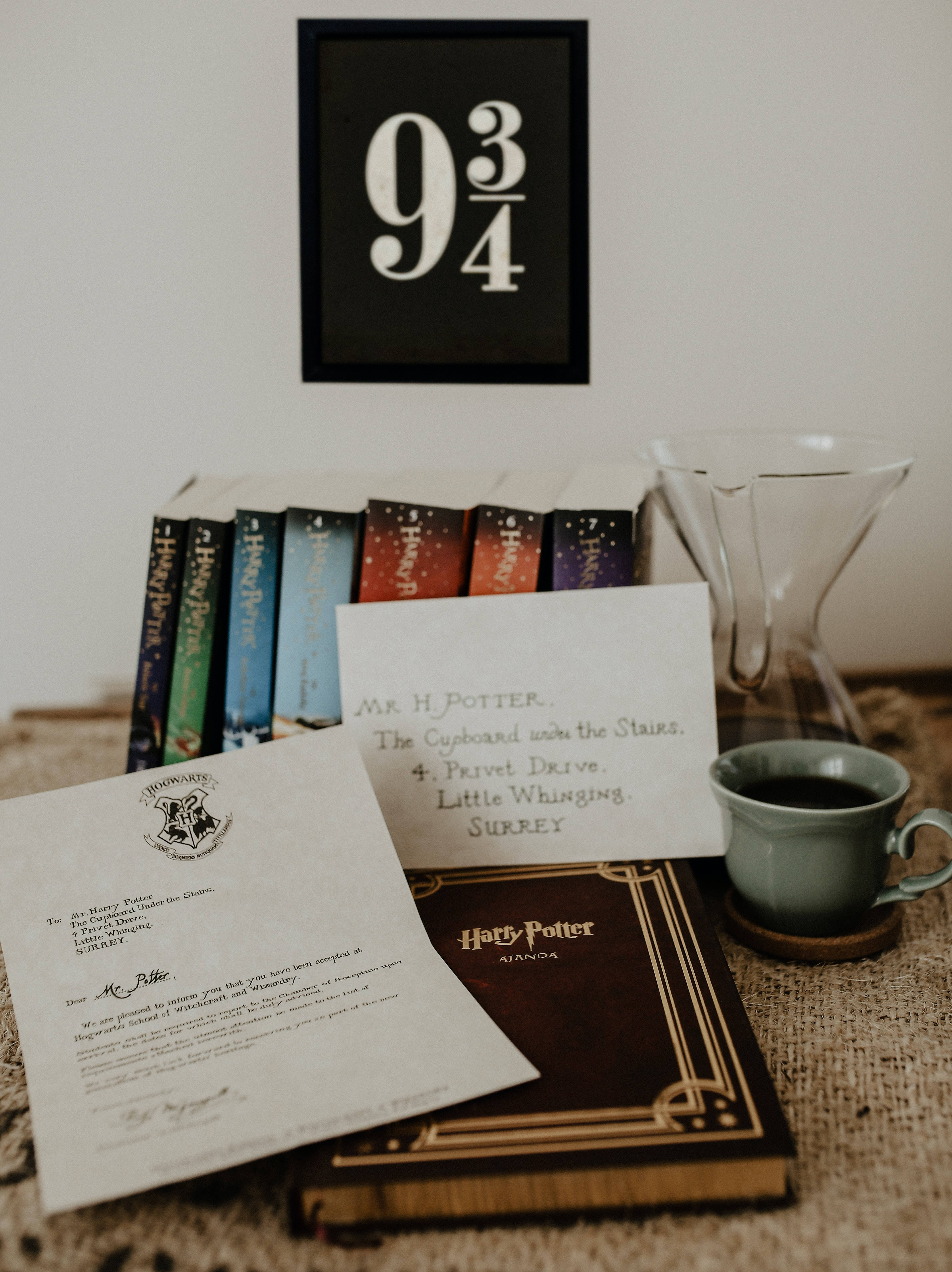 Harry Potter estetisk bok og brev Bakgrunner
