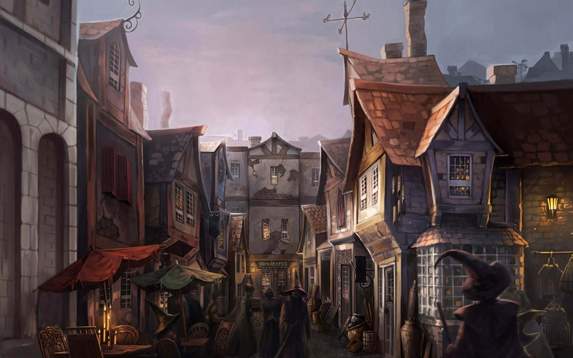 Harry Potter Halloween-hus Bakgrunner