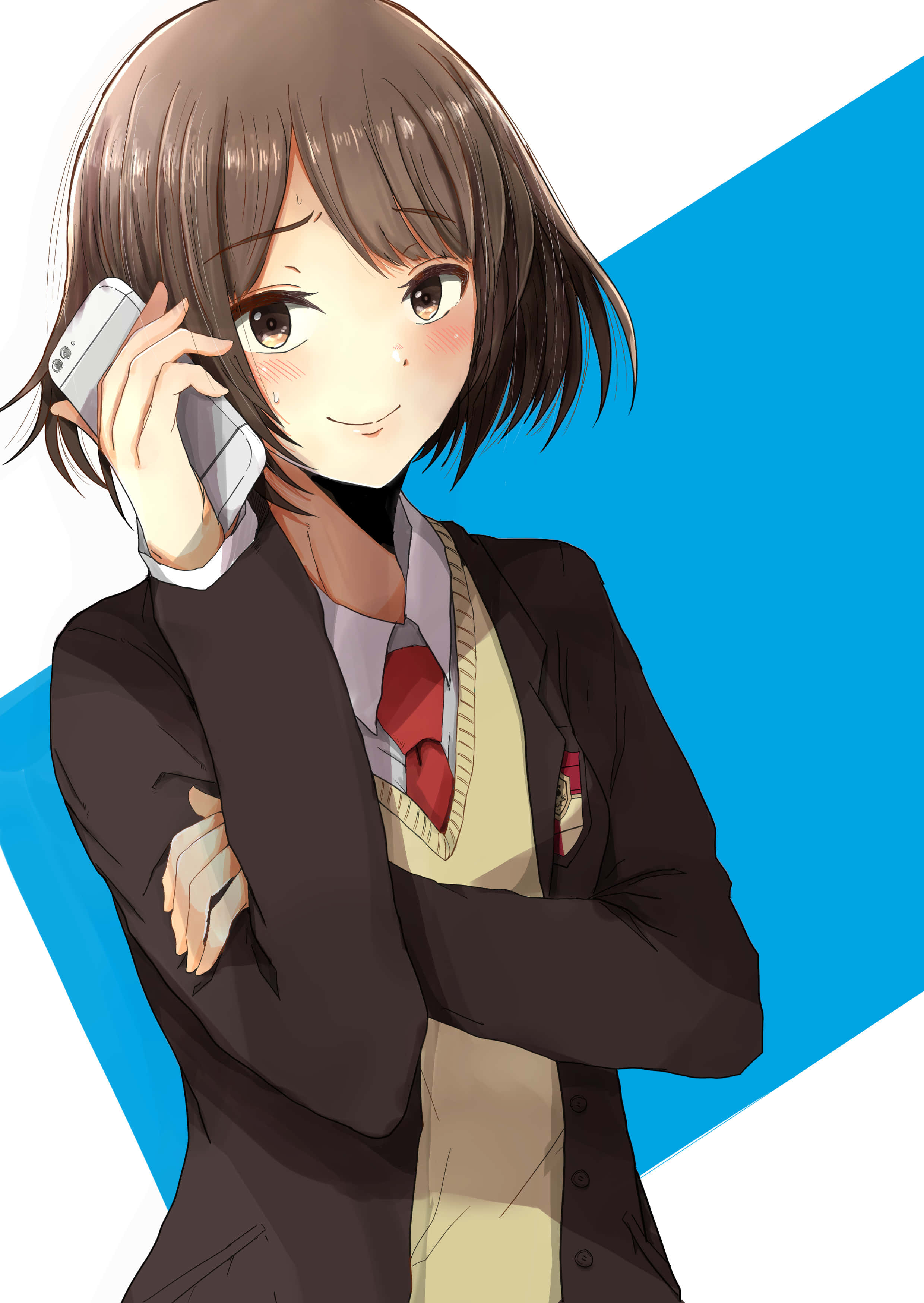 Haruhi Sasaki poserer i et slående antrekk Bakgrunner