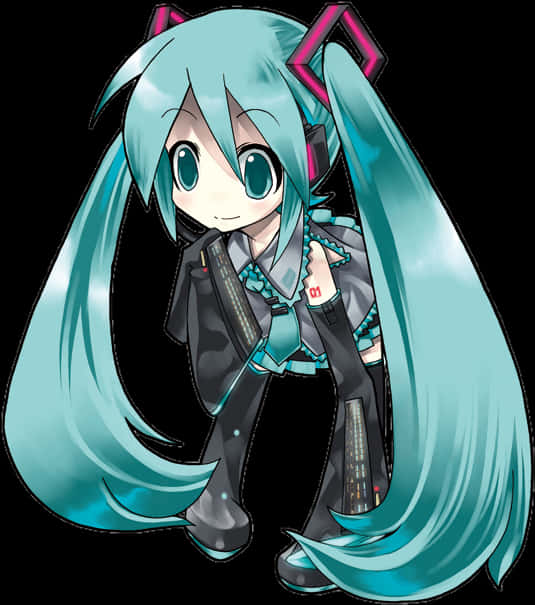 Hatsune Miku Vocaloid-karakter Bakgrunner