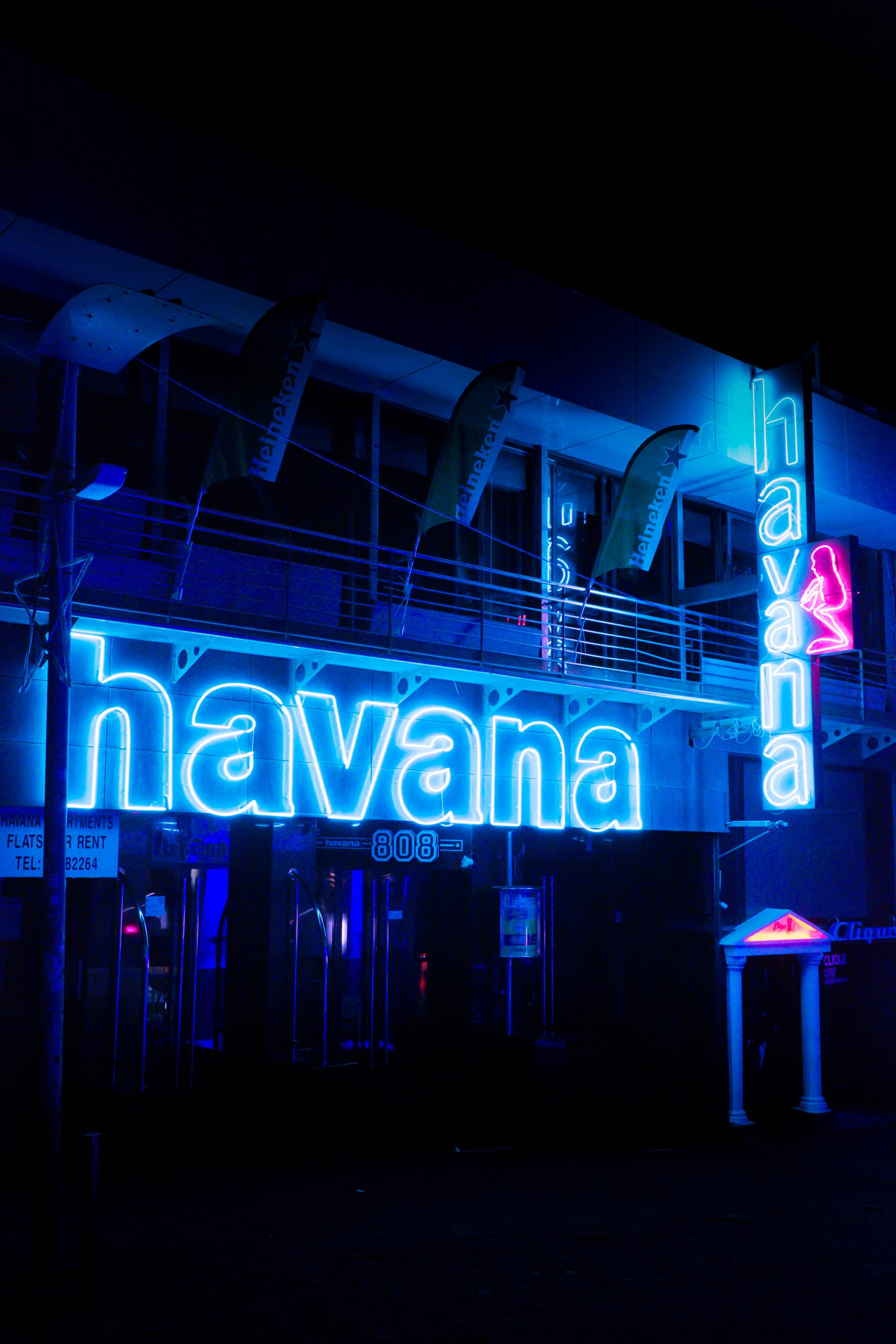 Havana i neonblå iPhone Bakgrunner