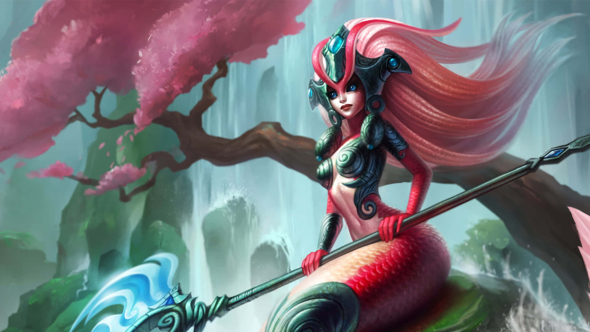 Havfrue fargebilde League of Legends Bakgrunner