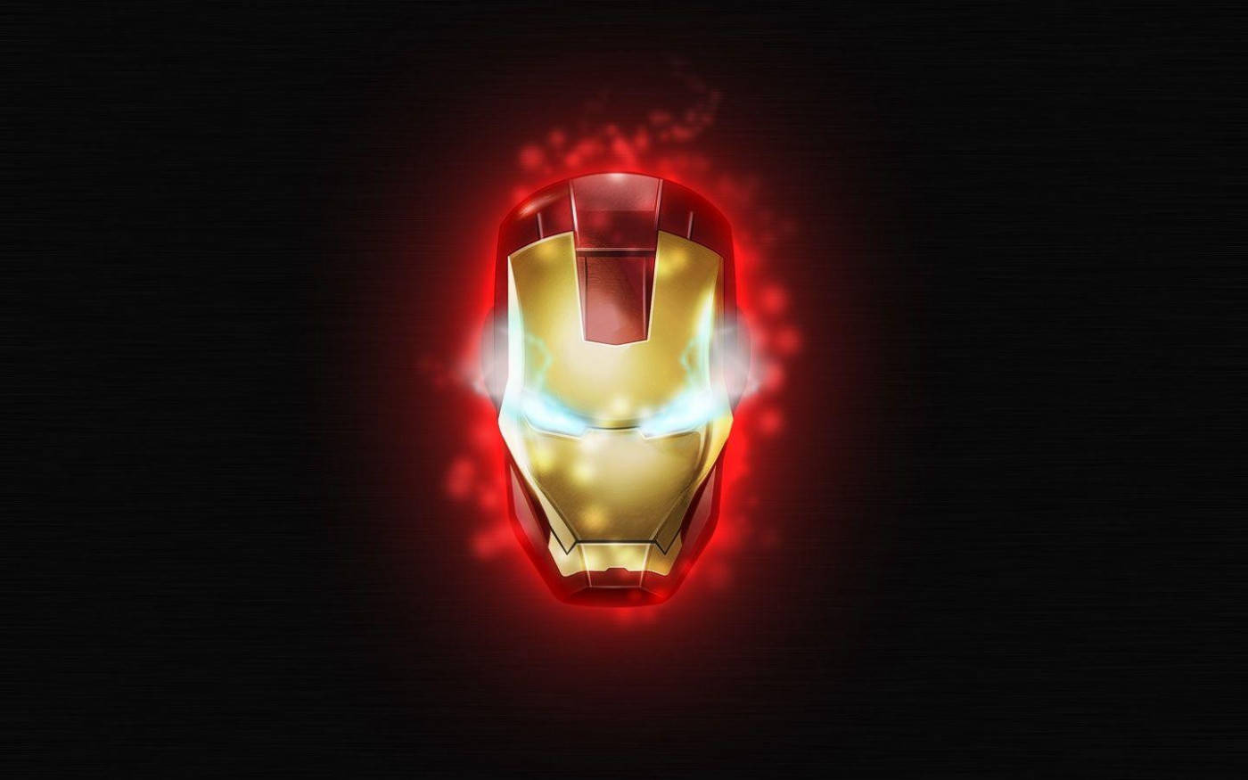 HD Iron Man med glødende hjelm Bakgrunner
