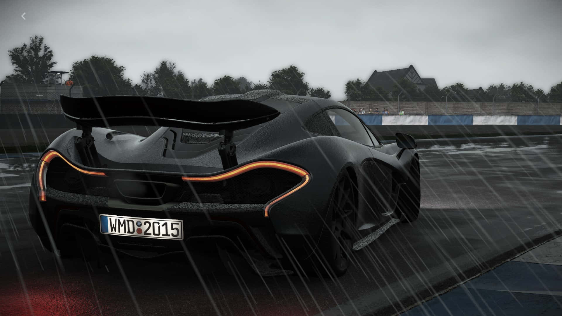 HD Project Cars Regn McLaren P1 Bakgrunn Bakgrunner