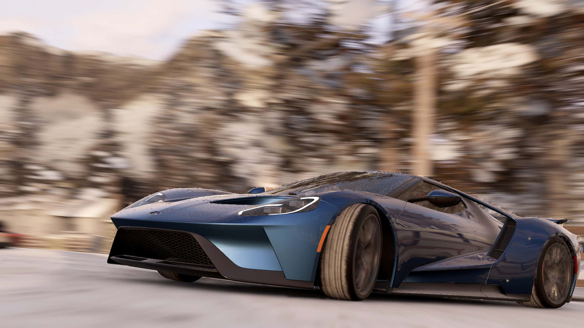 HD Project Cars Blå Ford GT Bakgrunn Bakgrunner