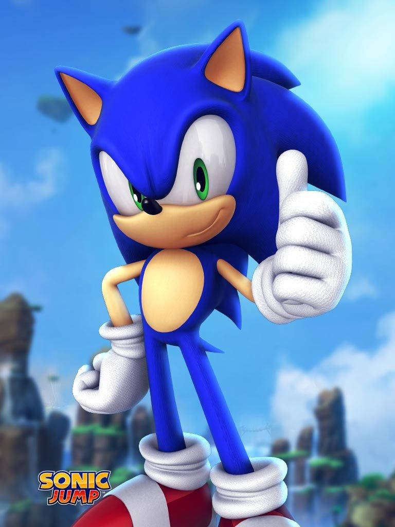 HD-bakgrunnsbilde for Sonic Jump-spillfoto.