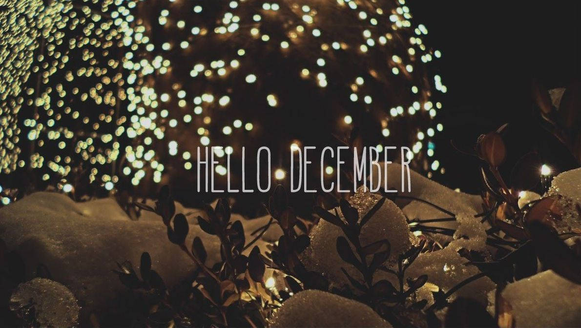 Hei Desember Snøfull Nattestetikk Bakgrunner