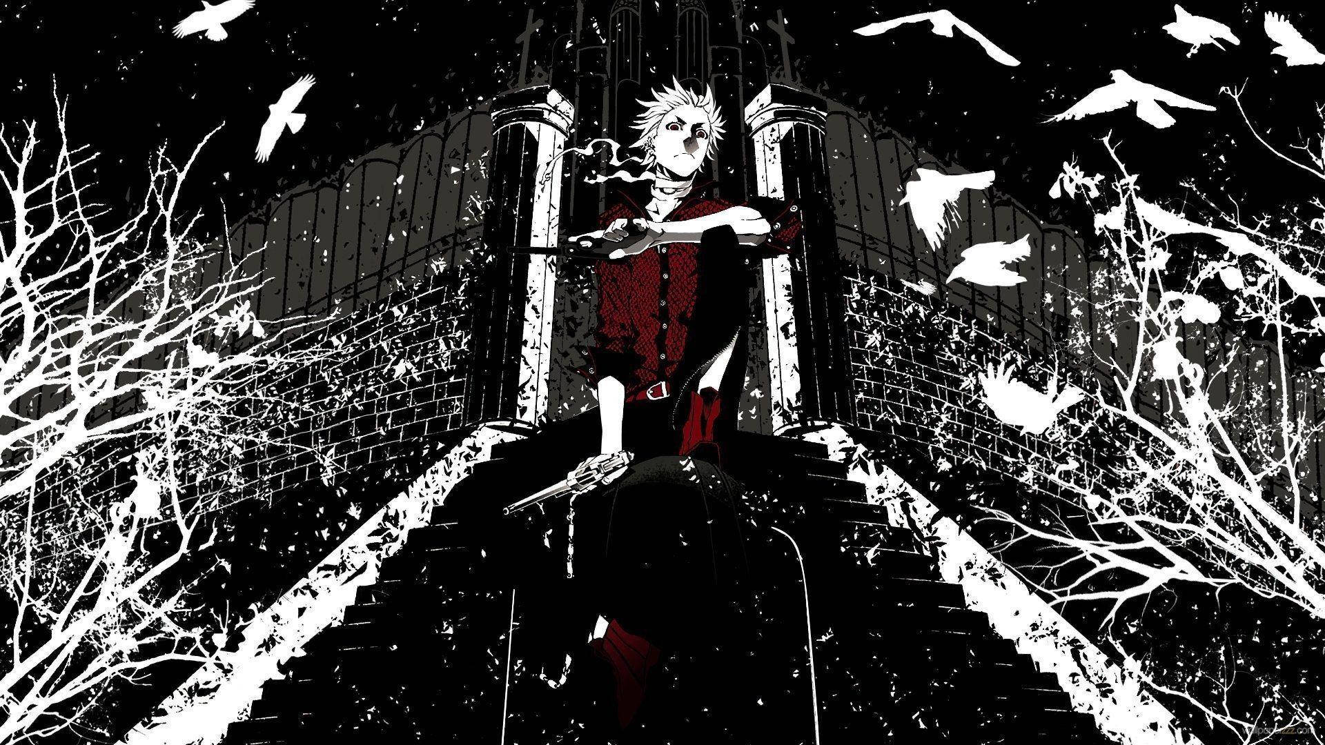 Heine Rammsteiner Edgy Anime-profilbilde Bakgrunner