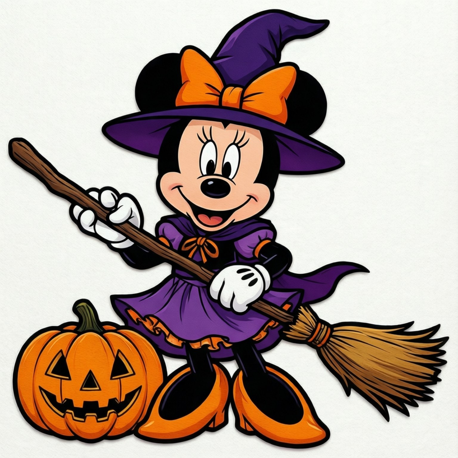 Heks Minnie Klippefigur Bakgrunner