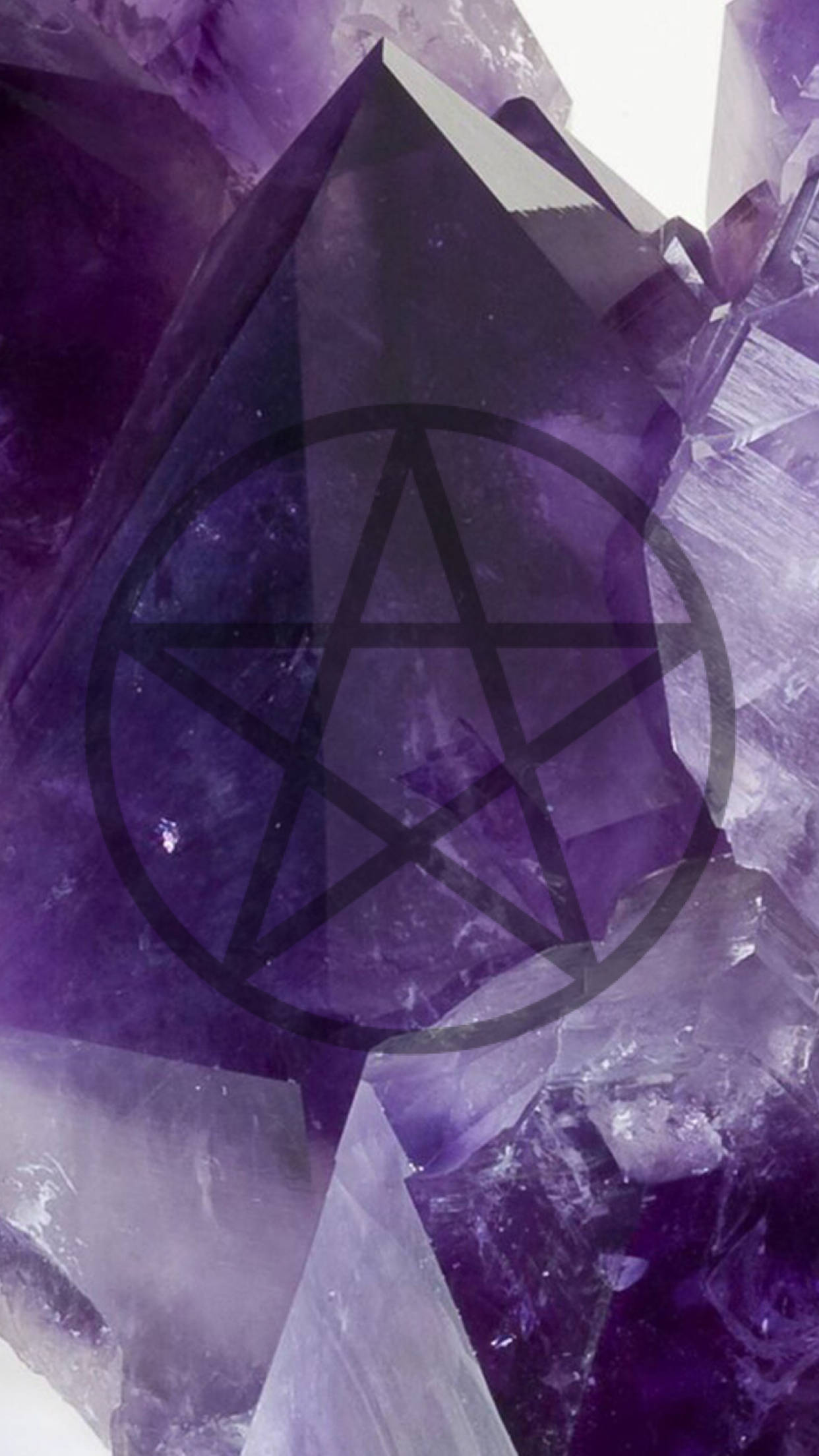 Hekseri-estetisk krystallpentagram Bakgrunner