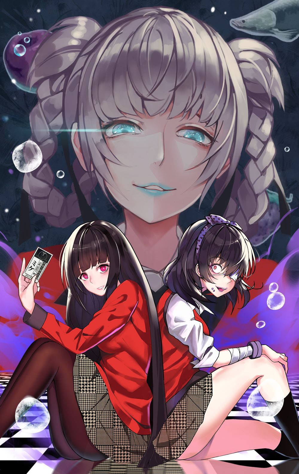 Hele Kakegurui-casten Bakgrunner