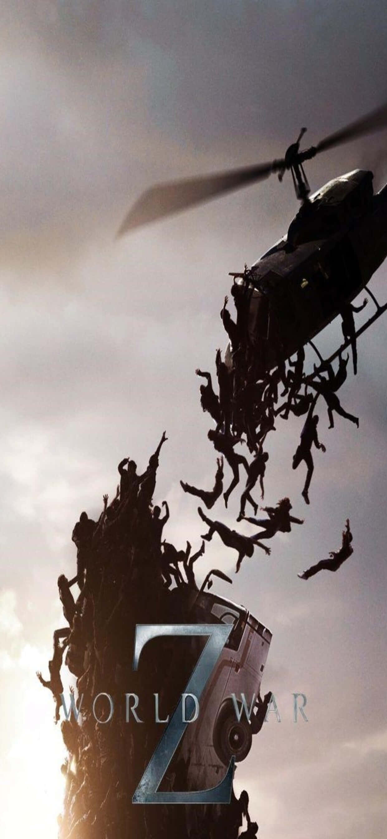 Helikopter tatt ned iPhone XS Max World War Z-bakgrunn Bakgrunner