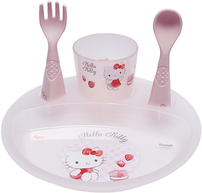 Hello Kitty Babyservise Bakgrunner