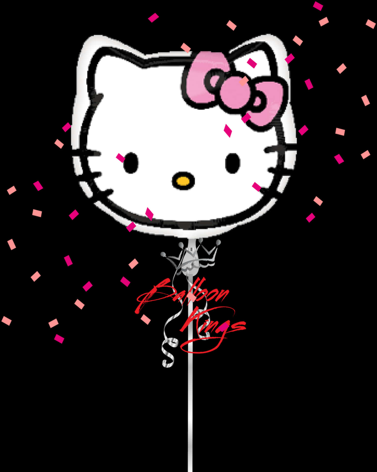 Hello Kitty Ballongdesign Bakgrunner