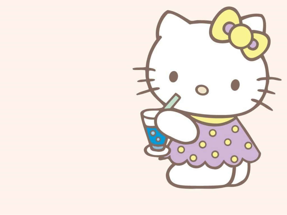 Hello Kitty bærbart suger drikke Bakgrunner