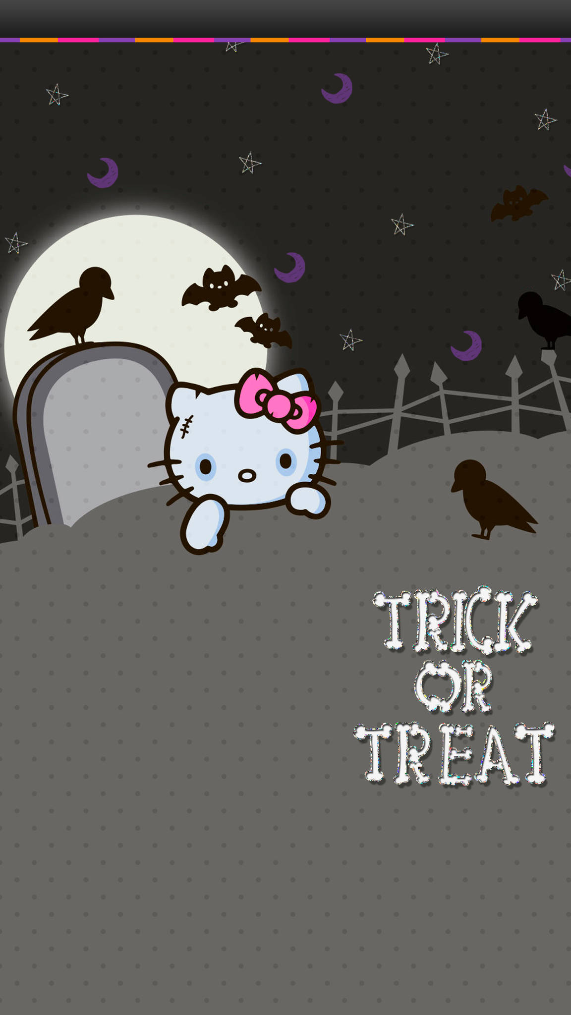 Hello Kitty Halloween Knep eller Godteri Bakgrunner
