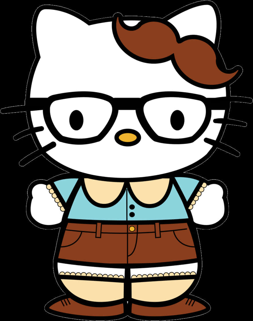 Hello Kitty i Lederhosen Tegneserie Bakgrunner