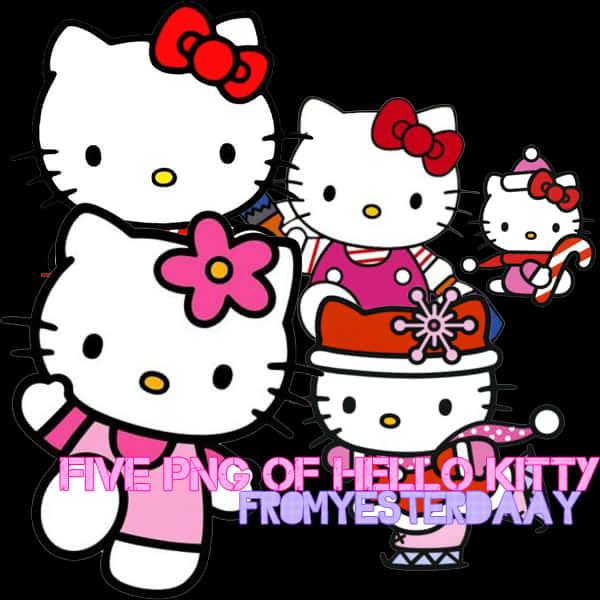 Hello Kitty-karakterer samling Bakgrunner