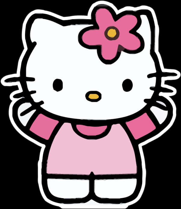 Hello Kitty klassisk positur Bakgrunner