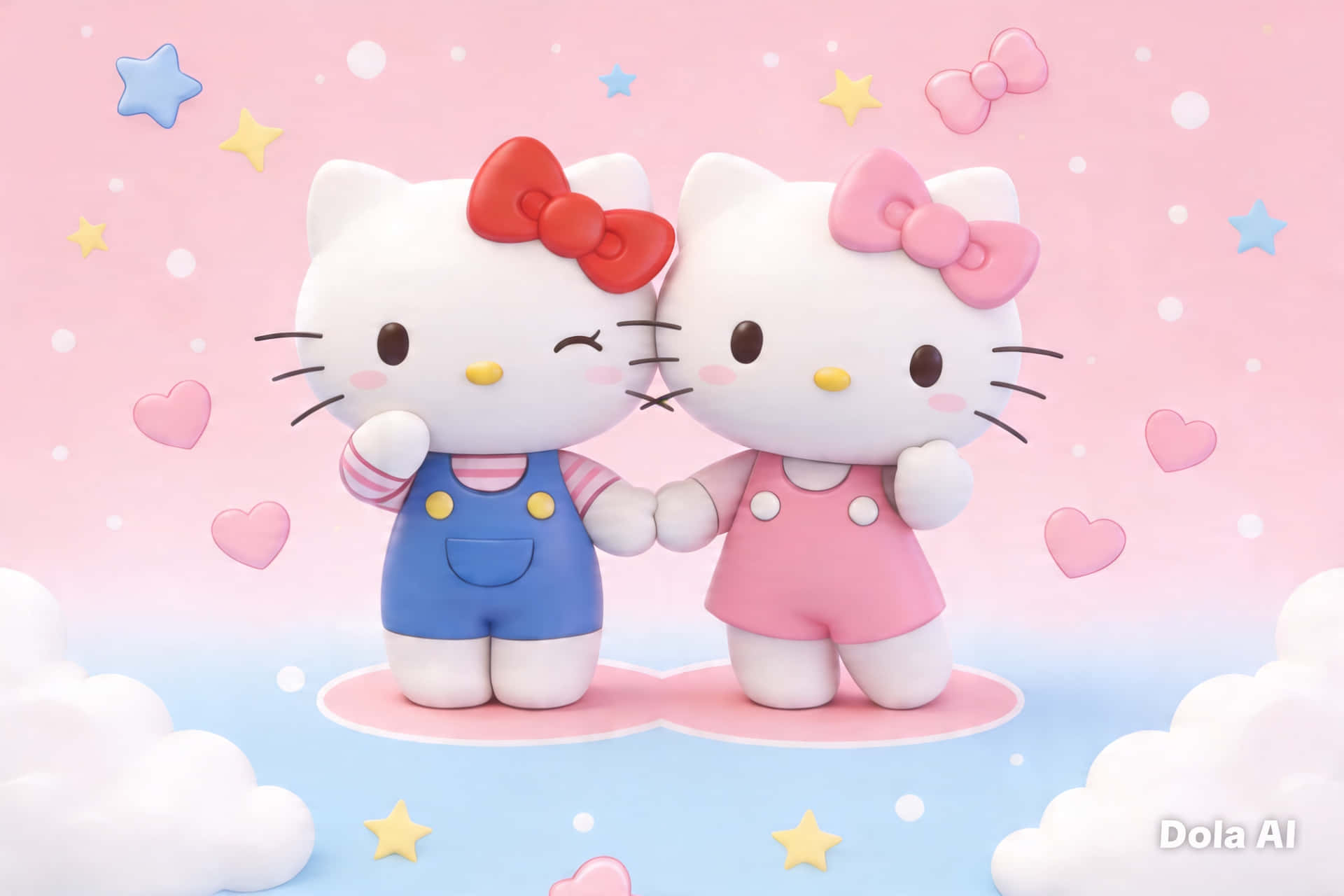 Hello Kitty og Mimmy Bakgrunner
