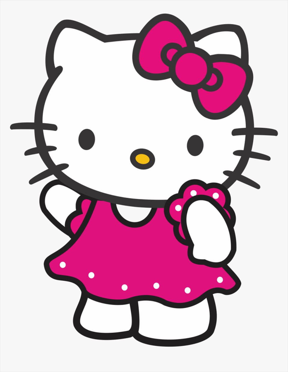 Hello Kitty PFP i rosa kjole Bakgrunner