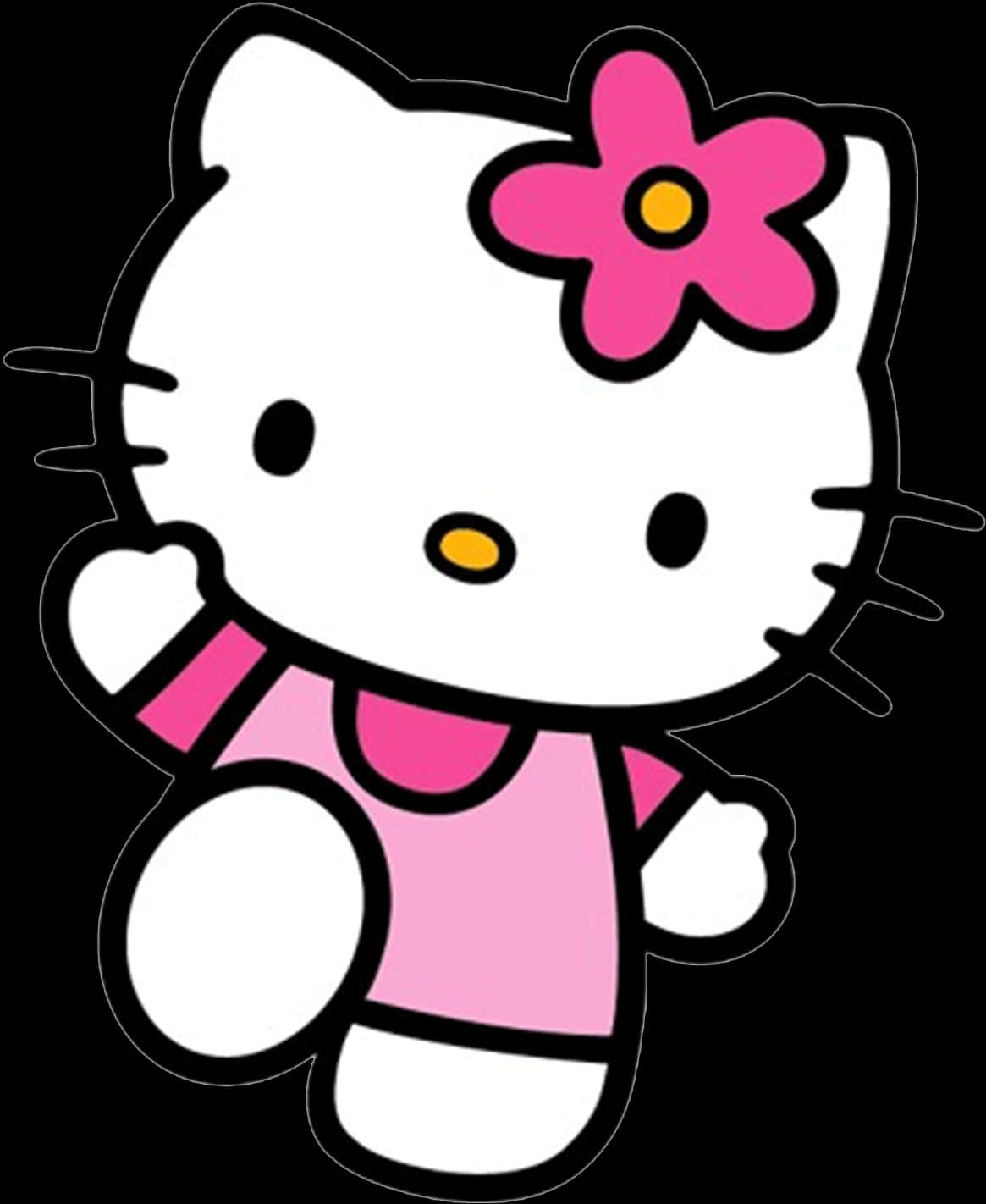 Hello Kitty rosa antrekk blomst Bakgrunner