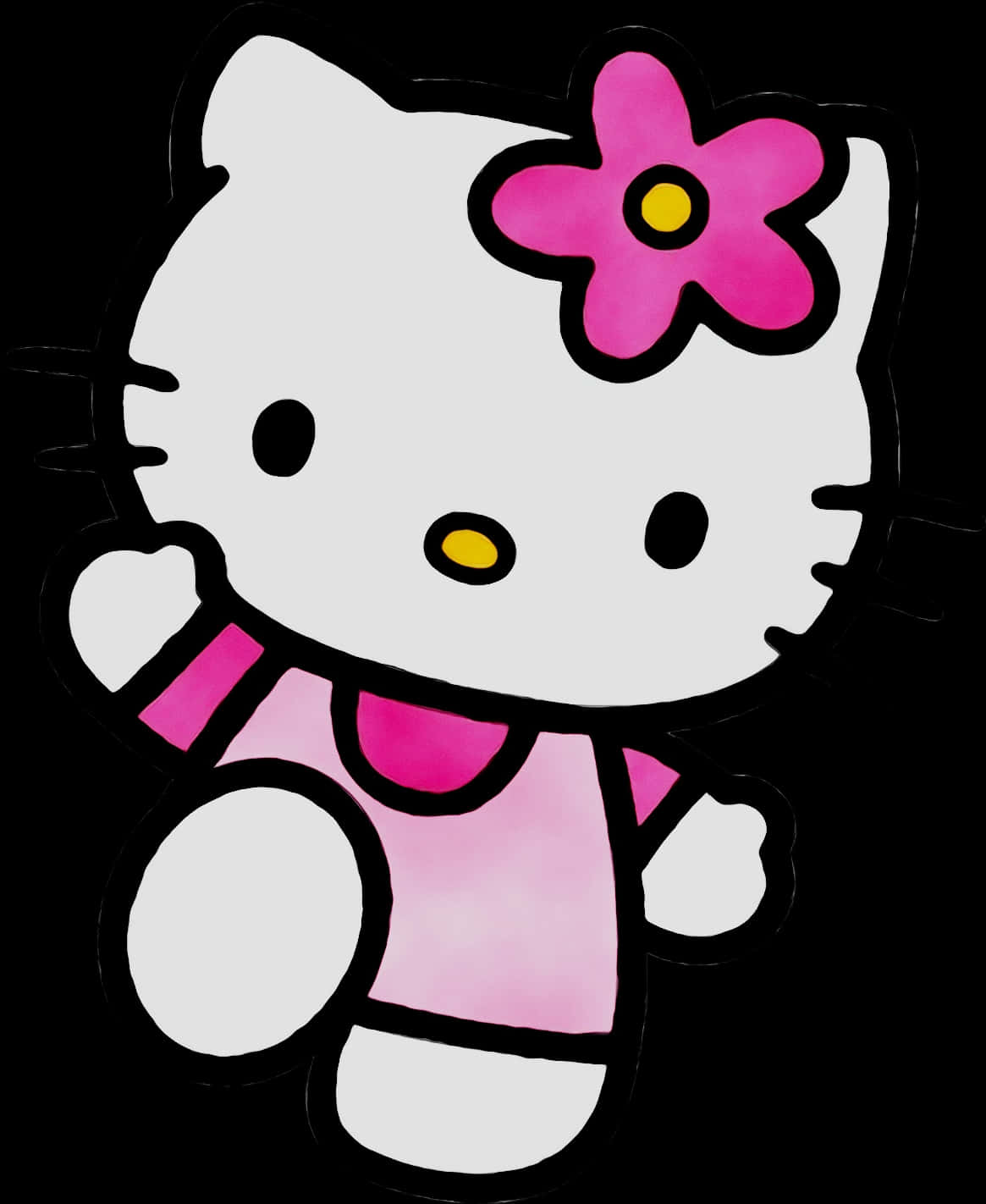 Hello Kitty rosa blomst Bakgrunner