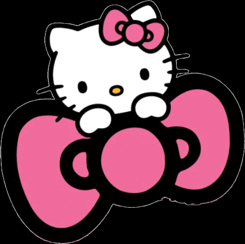 Hello Kitty rosa sløyfe Bakgrunner