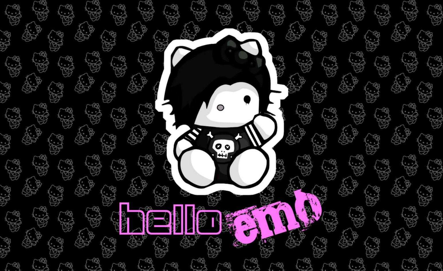 Hello Kitty Søt Emo Bakgrunner