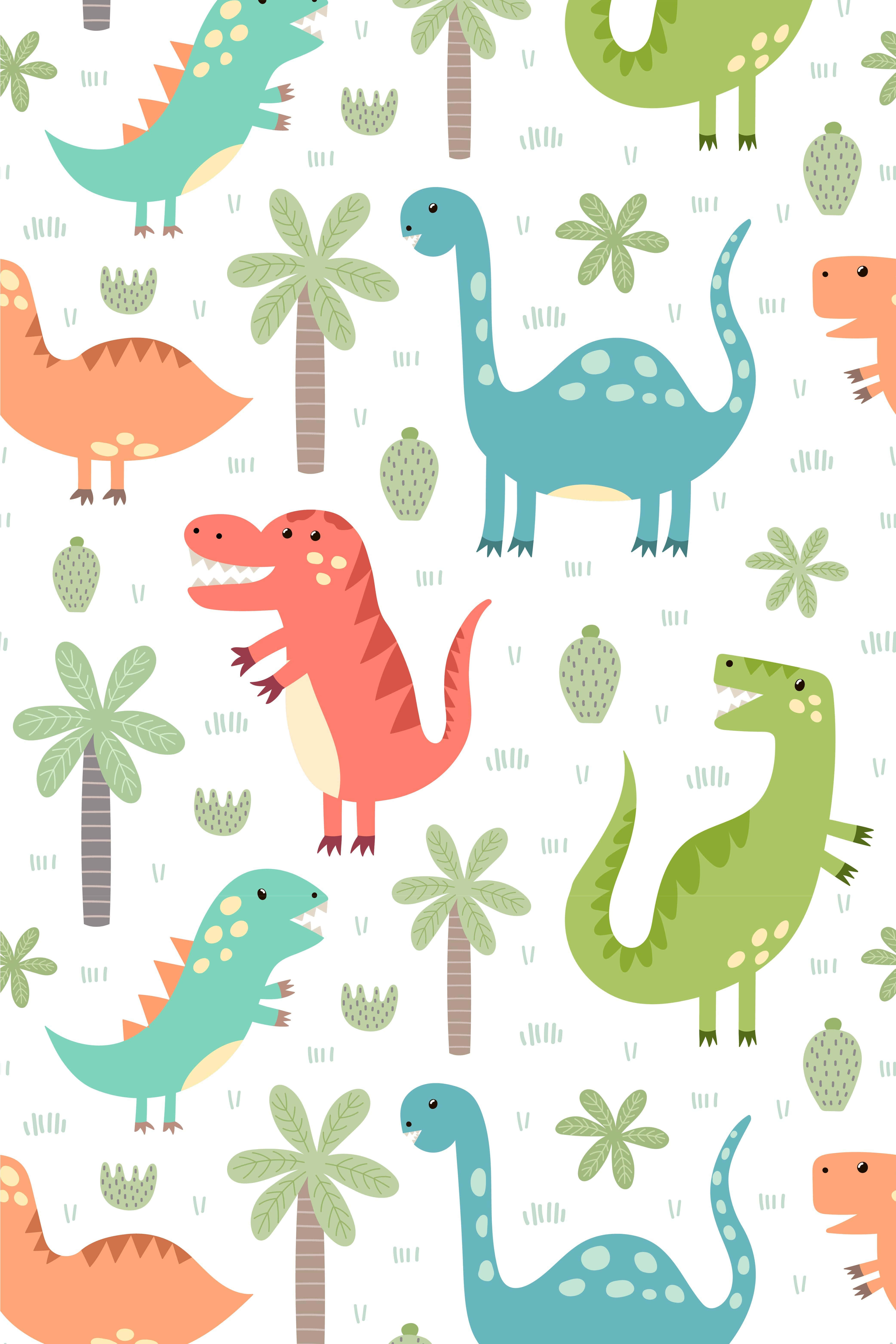 Herlig dinosaurfest i jungelen Bakgrunner
