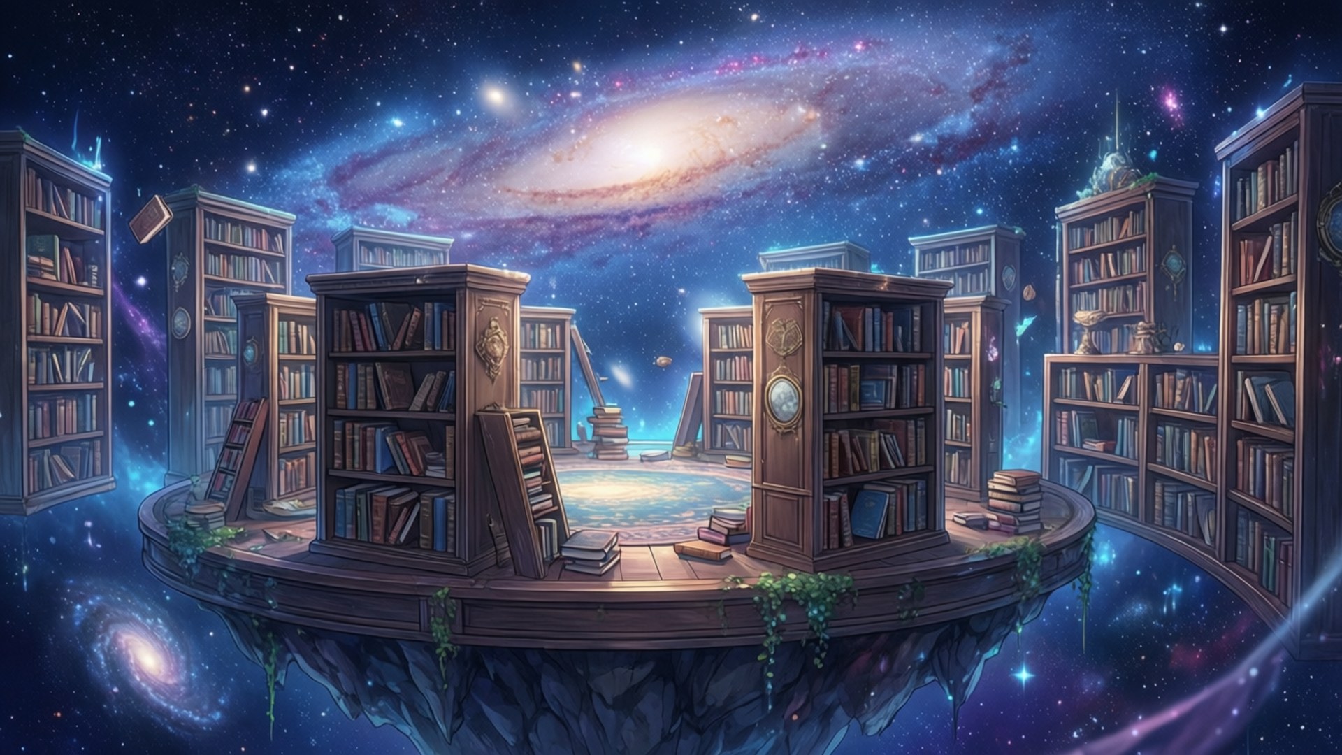 Himmelsk bibliotek Bakgrunner