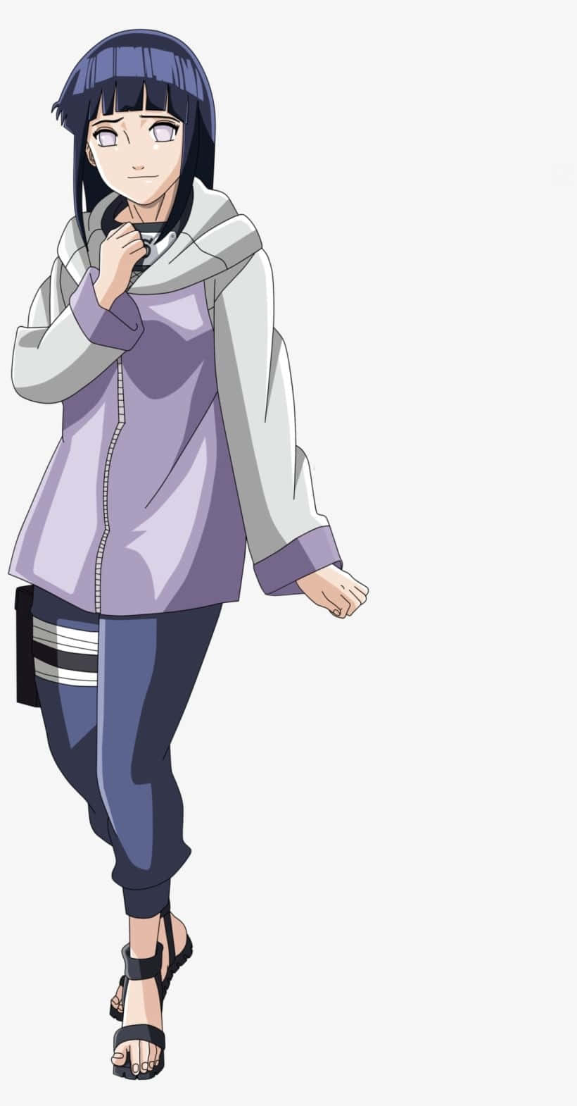 Hinata Uzumaki med hånden på brystet Bakgrunner