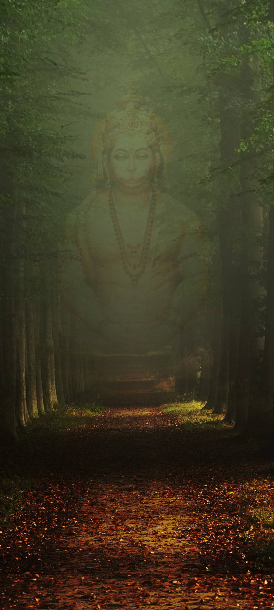 Hinduguden Hanuman Åpenbaring Bakgrunner
