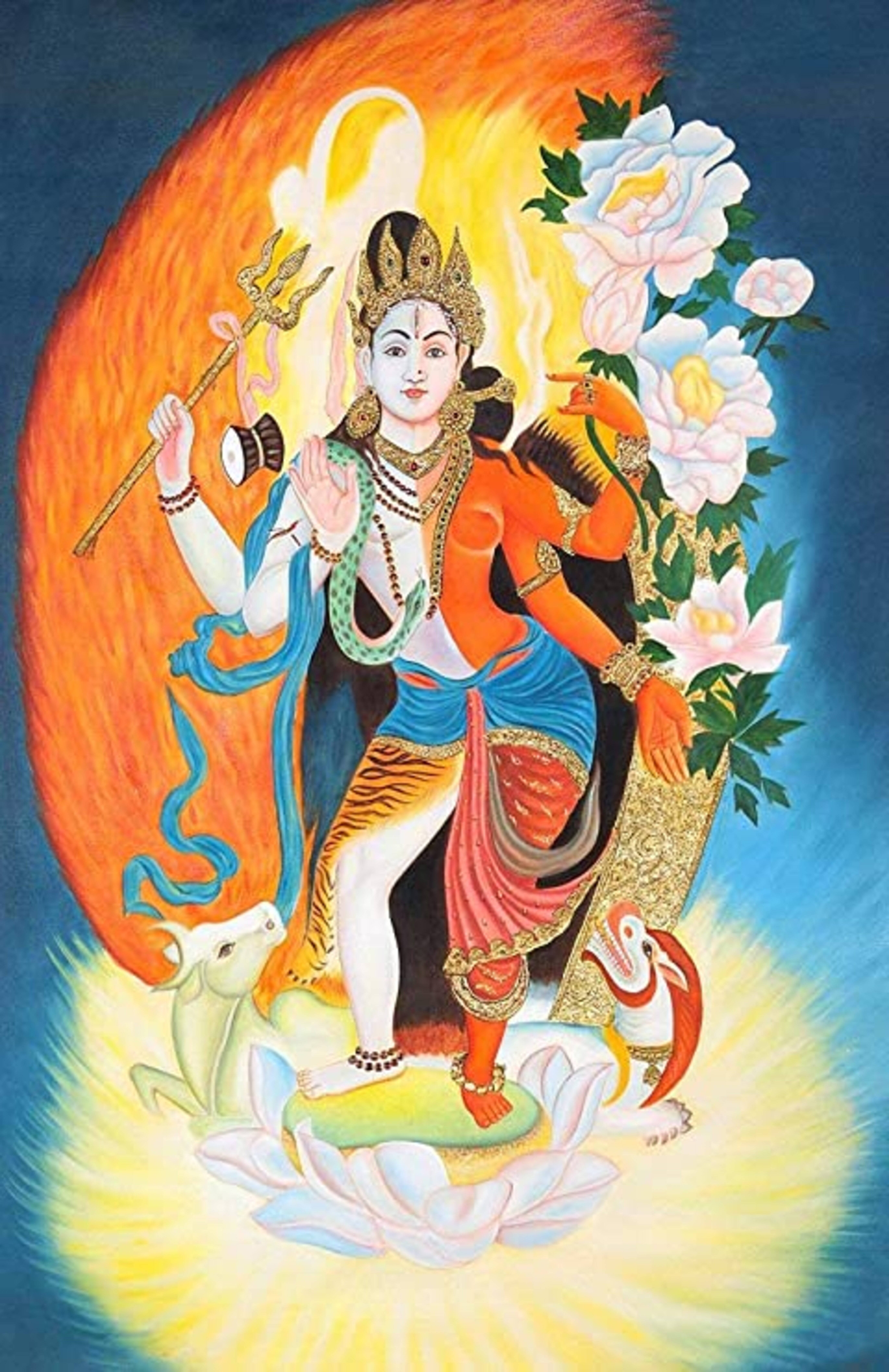 Hinduisk guddom i shakti-tro Bakgrunner