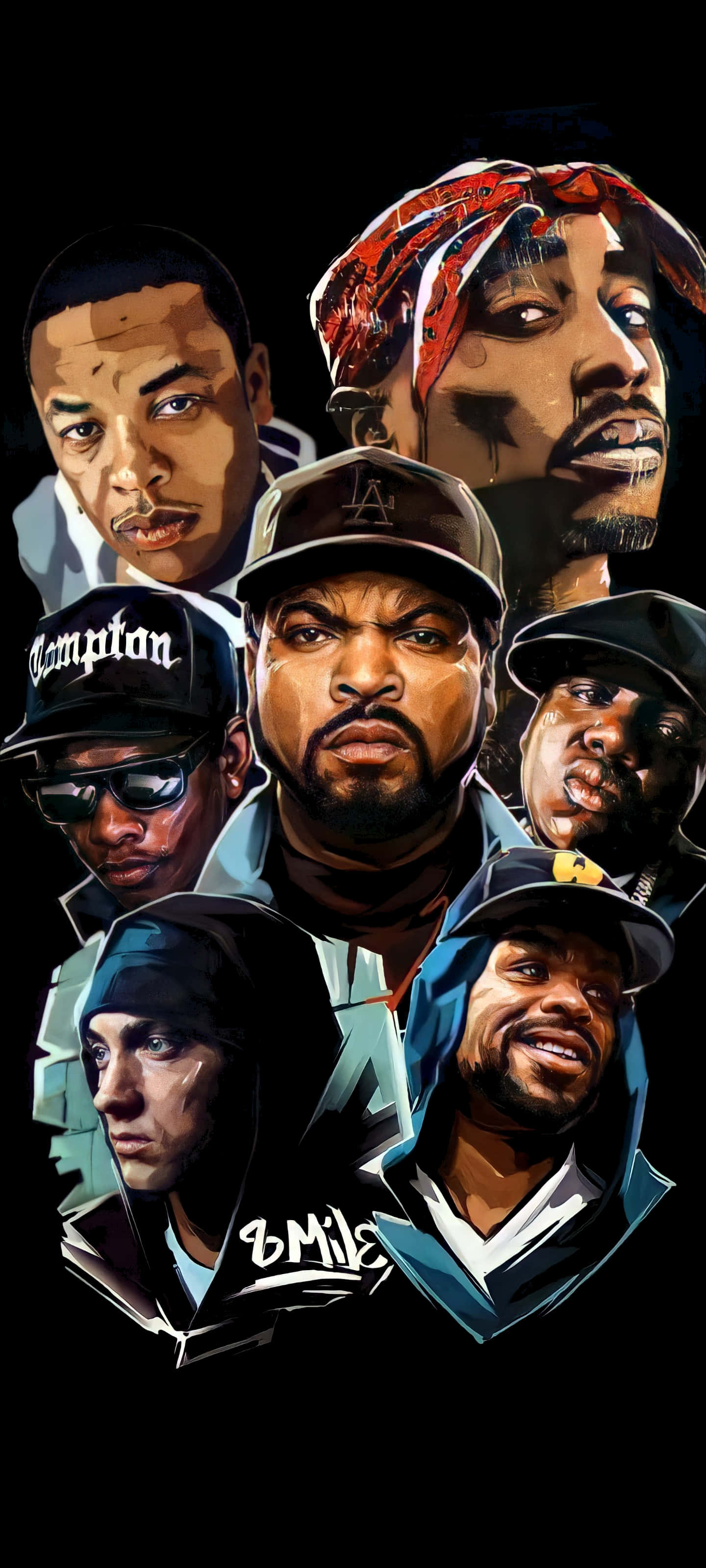 Hiphop-ikoner Bakgrunner