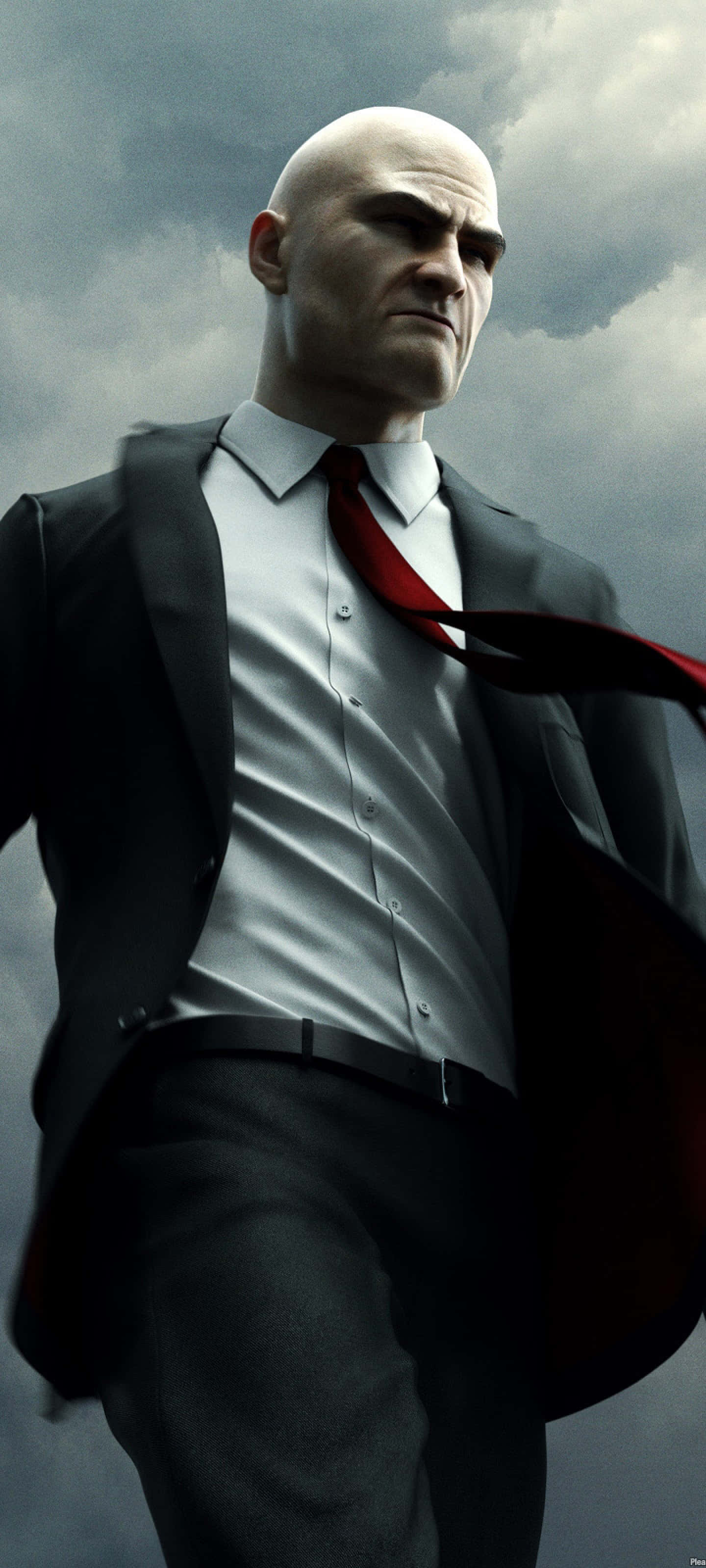 Hitman Agent 47 i svart dress Bakgrunner