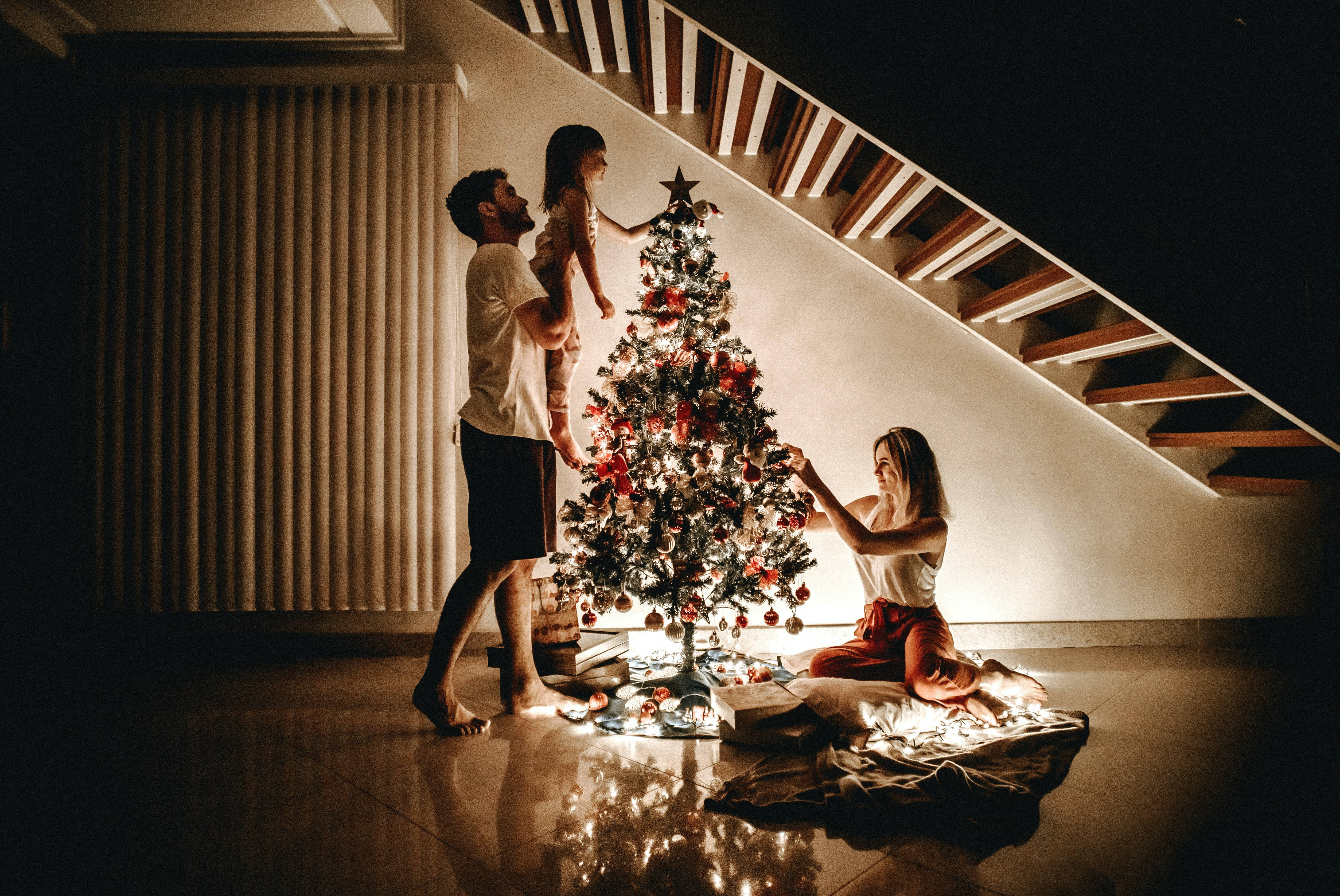 Høyoppløselig julefamilie Bakgrunner