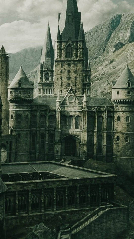 Hogwarts Fremtredende Tårn HP Estetikk Bakgrunner