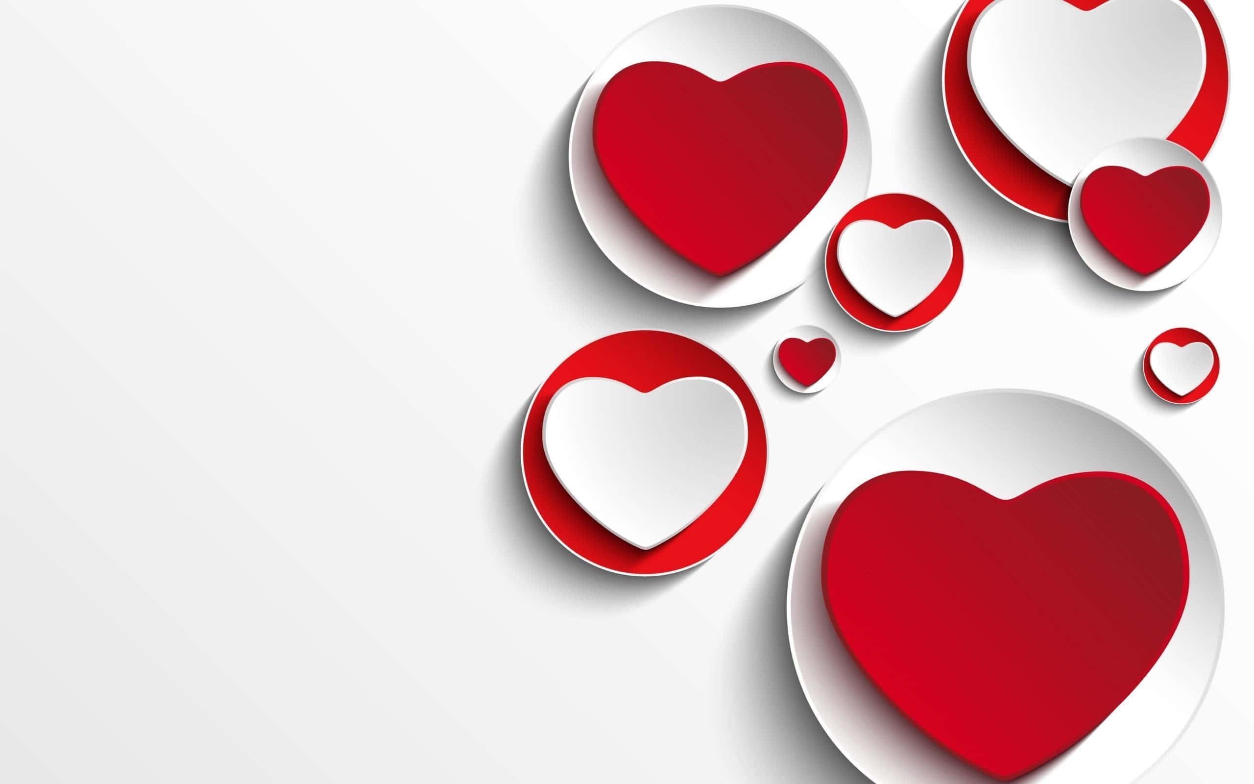 Hold deg stilig og moderne med Aesthetic Heart-bakgrunnen! Bakgrunner
