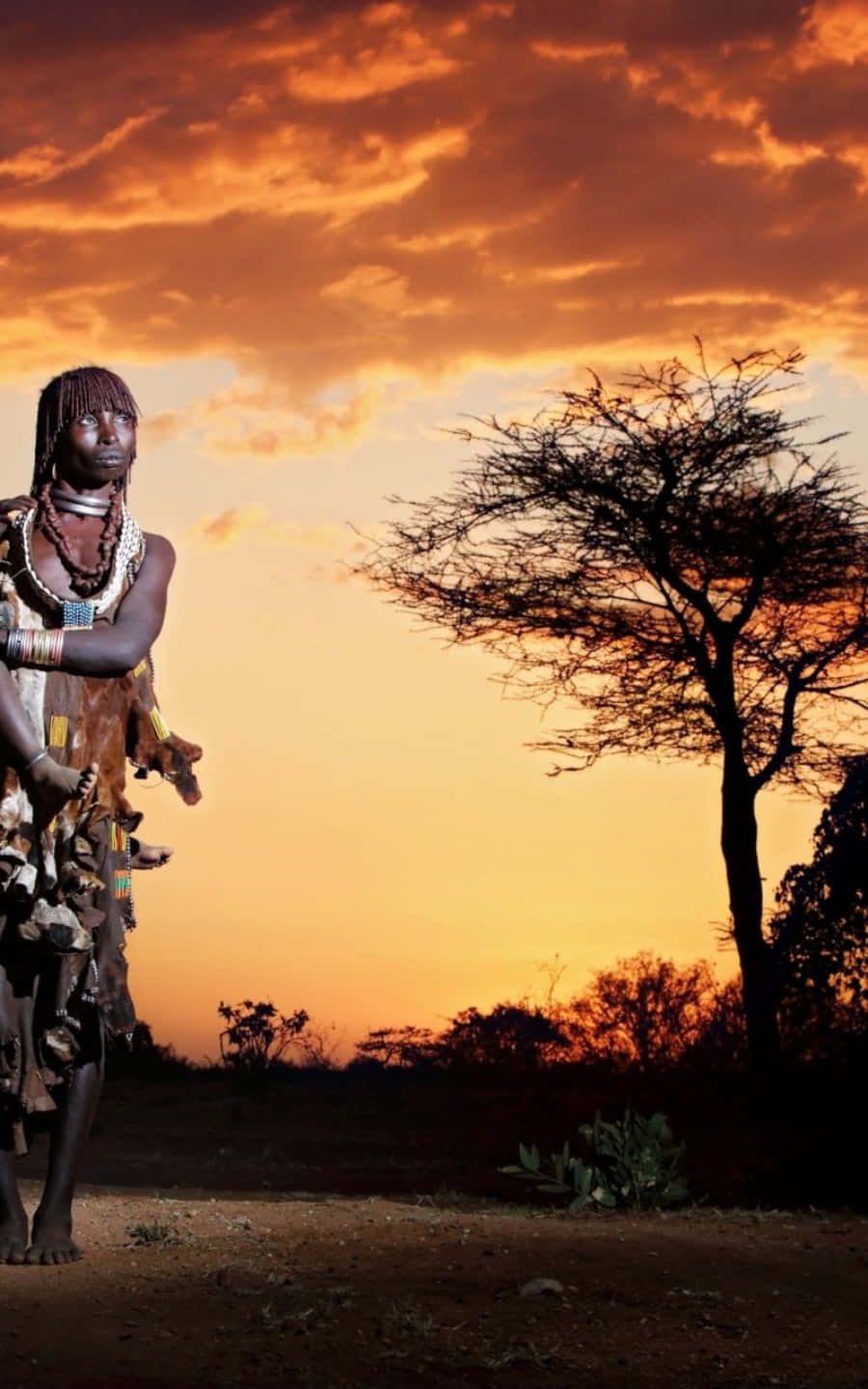 Hold kontakten med den nyeste African Phone Bakgrunner