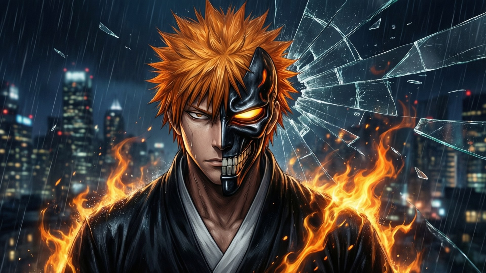 Hollows Fusjon Ichigo Bakgrunner
