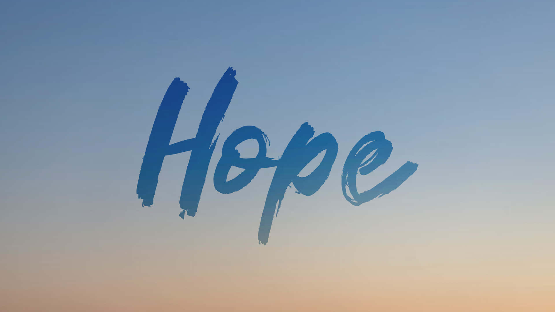 Hope Word Art Ombre Bakgrunn