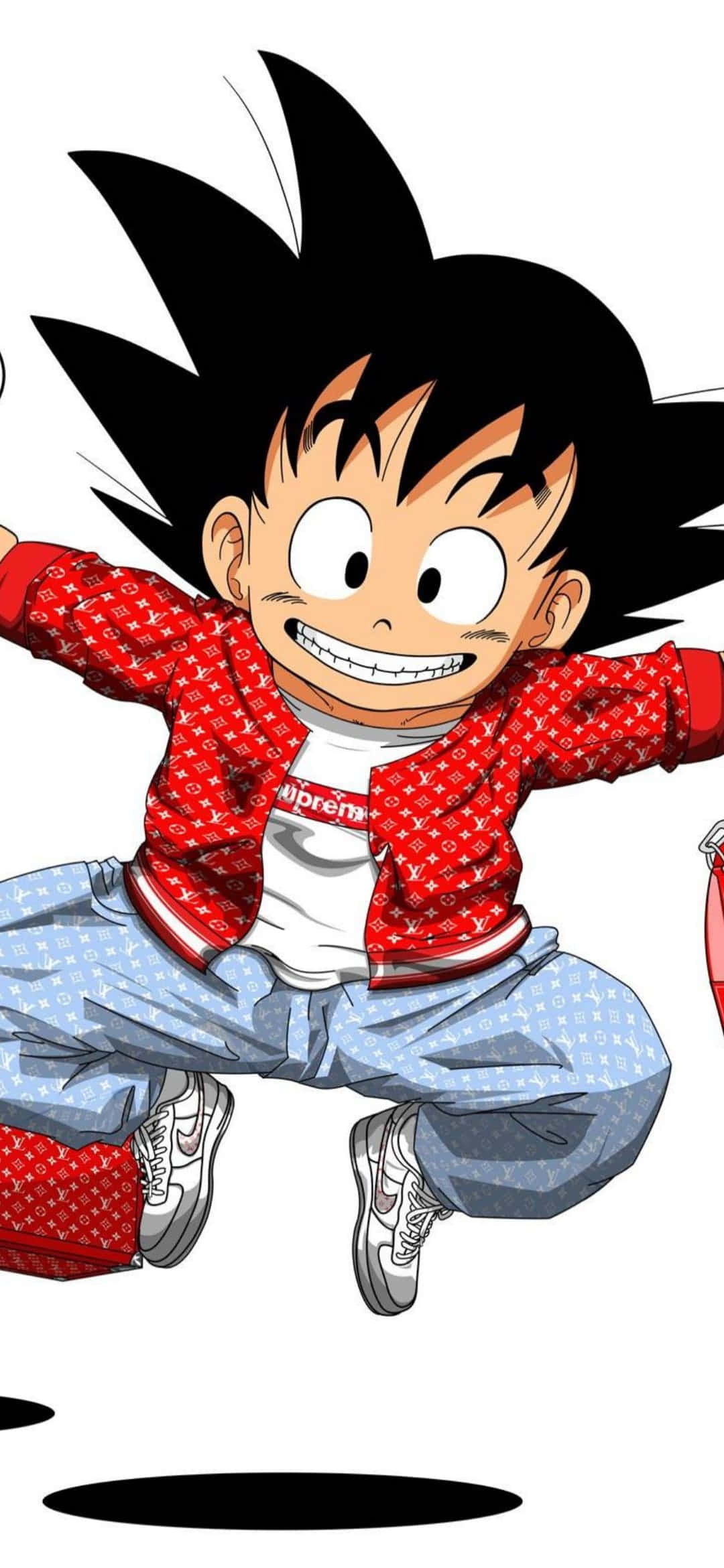 Hoppende søt Goku Supreme Bakgrunner