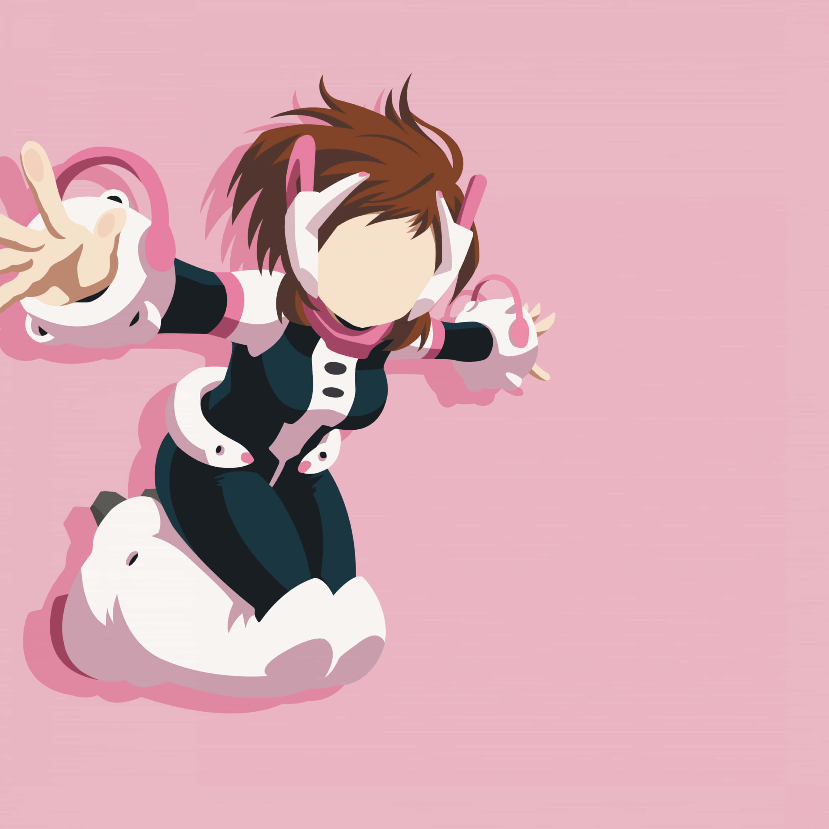 Hoppende Uraraka Estetikk Bakgrunner