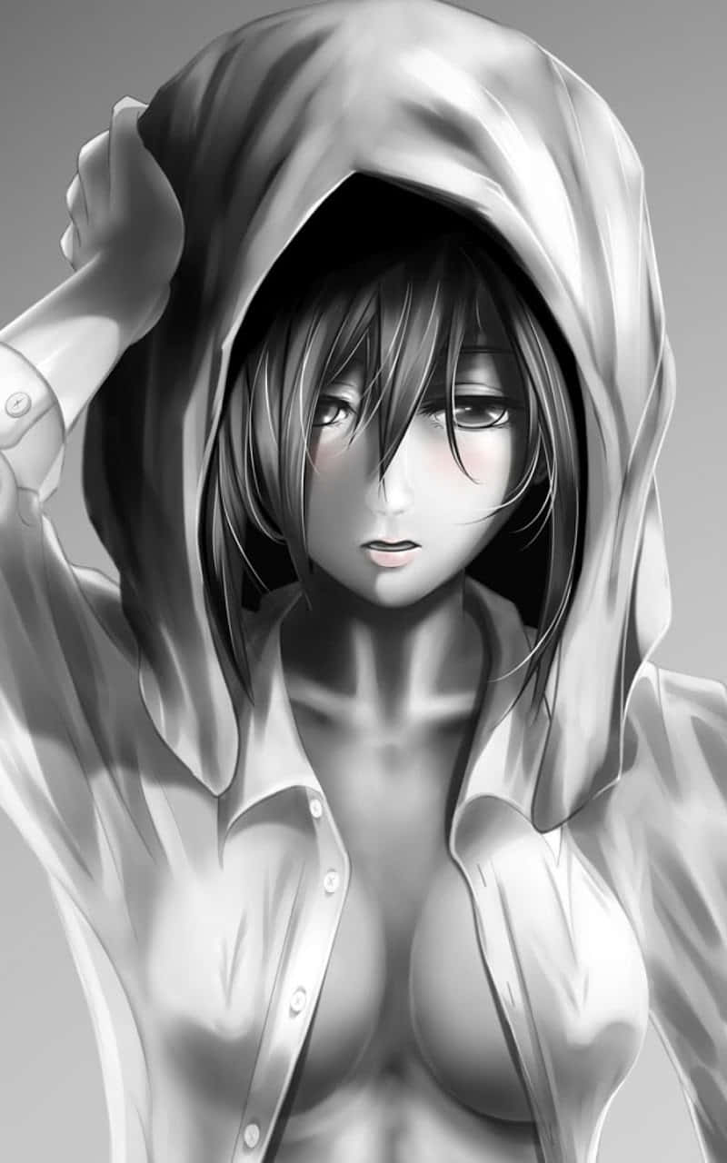 Hot Anime Mikasa Håndkle Tegning Bakgrunner