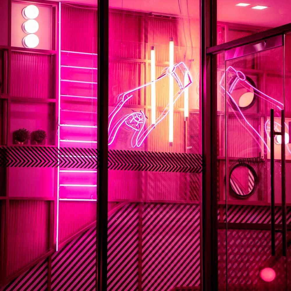 Hot pink estetisk rom Bakgrunner
