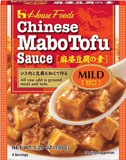 House Foods Kinesisk Mabo Tofu Sausepose Bakgrunner