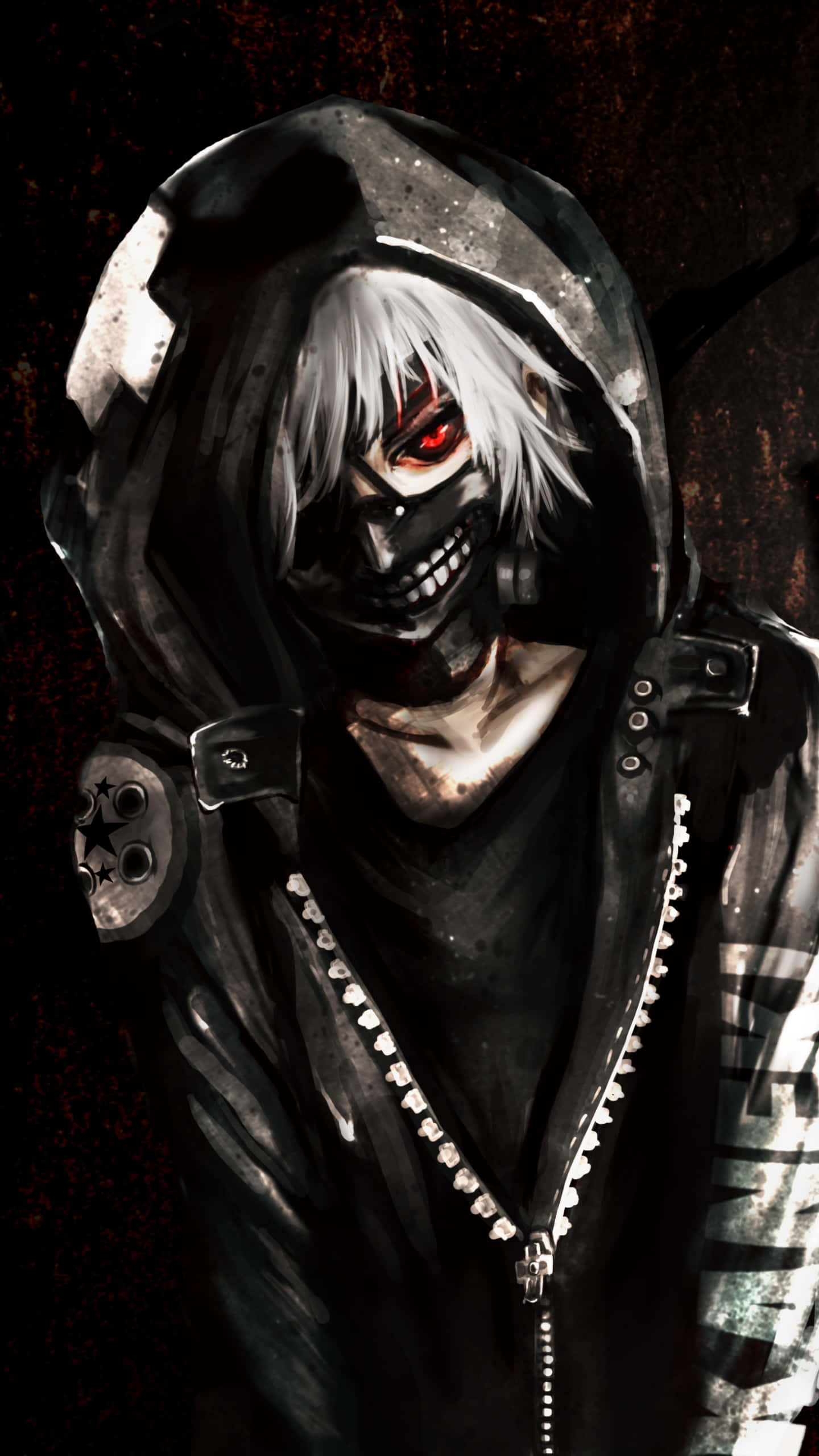 Hovedpersonen i cyberpunk-animeen Tokyo Ghoul Bakgrunner